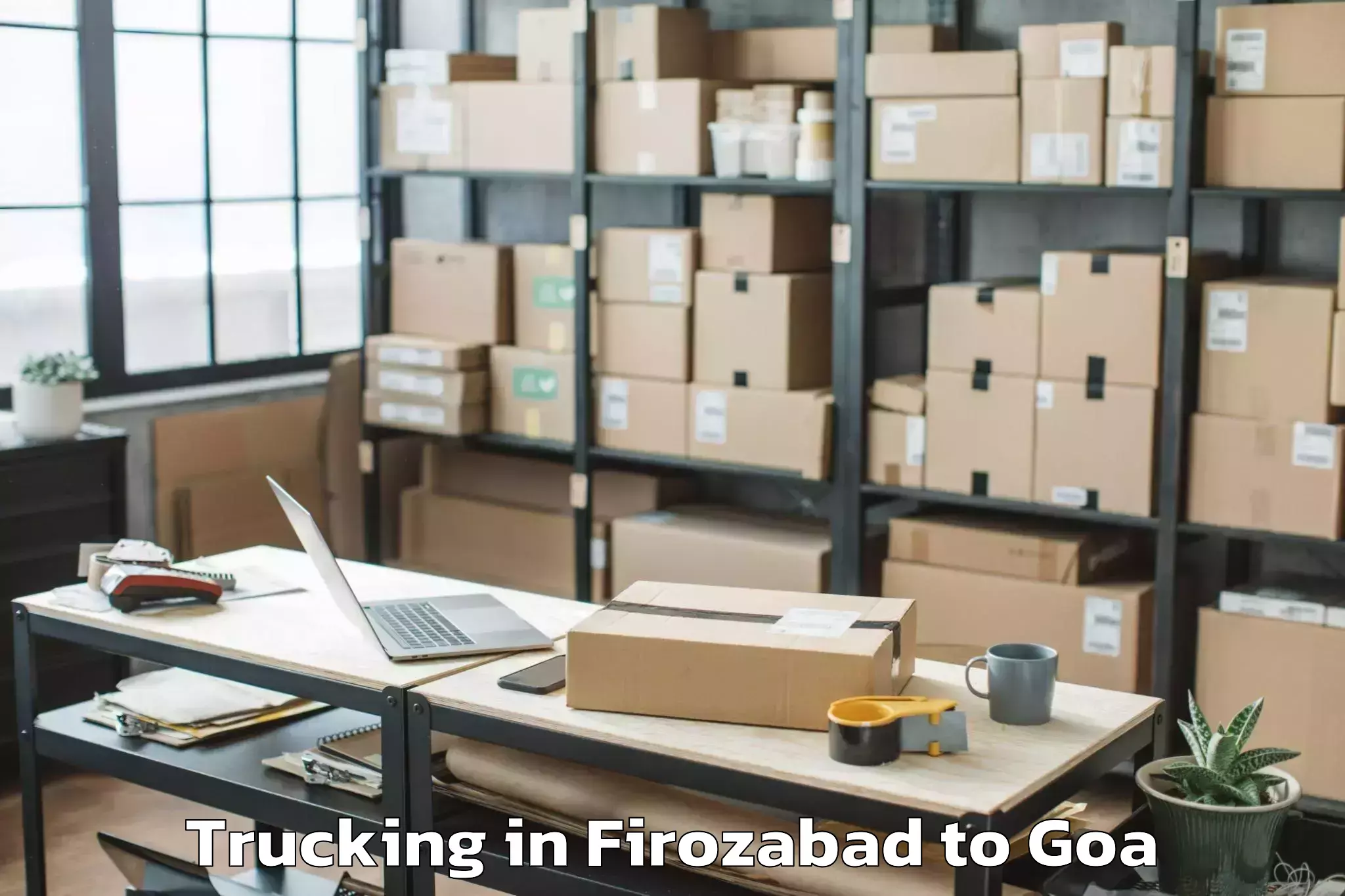 Reliable Firozabad to Cuncolim Trucking